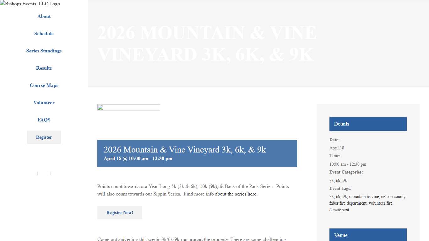 Events for January 2026 – Bishops Events, LLC